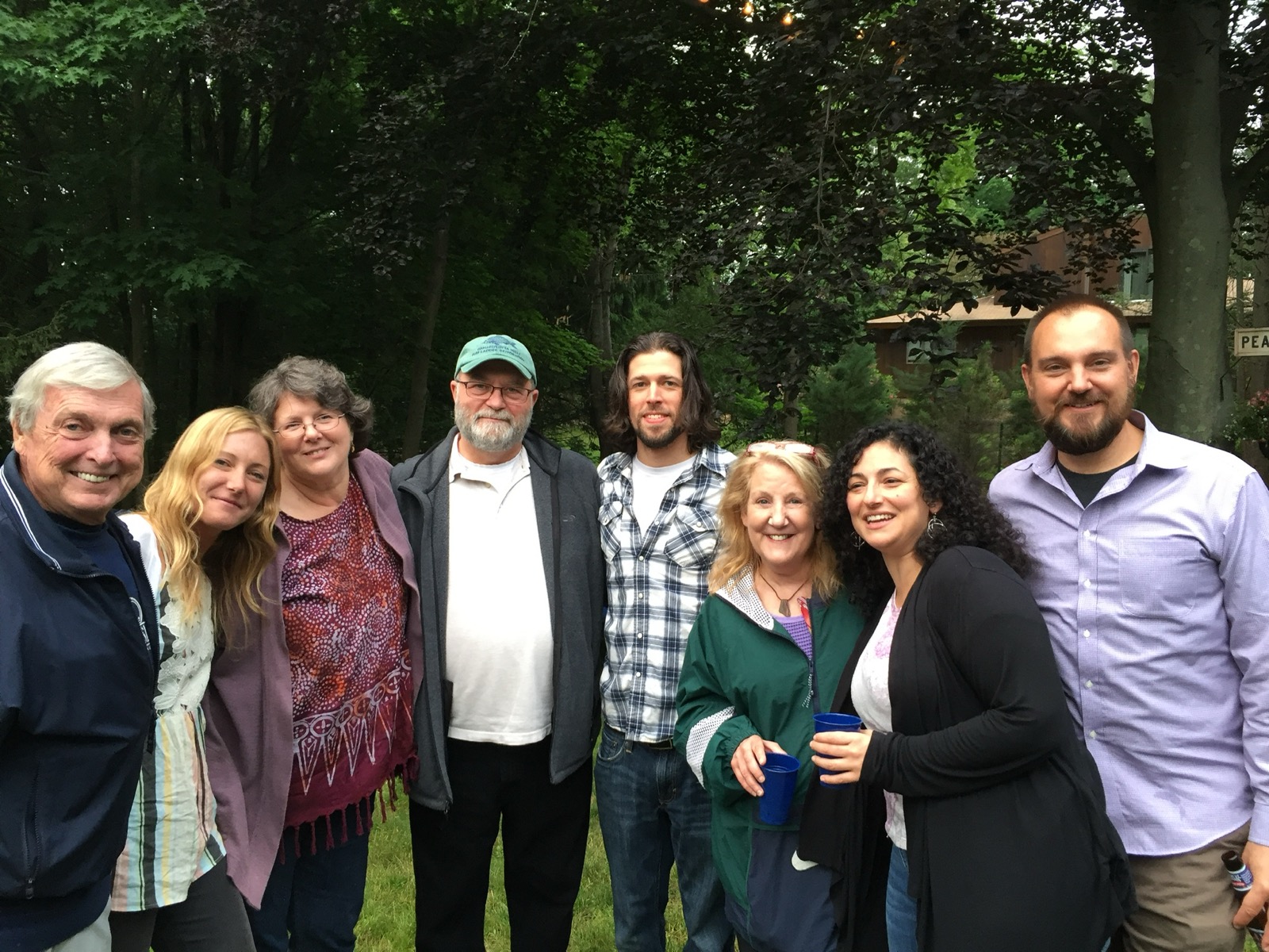 Dad and family gathered outside in June 2016